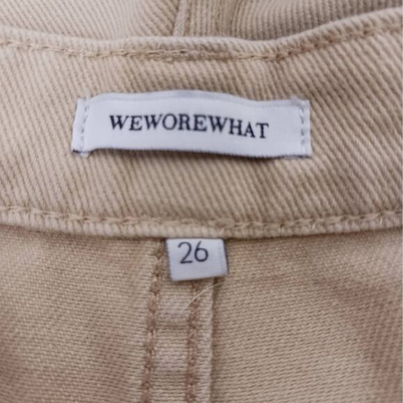 WeWoreWhat SZ 26 Utility Pant in Khaki-Zipper Pockets - Picture 4 of 8